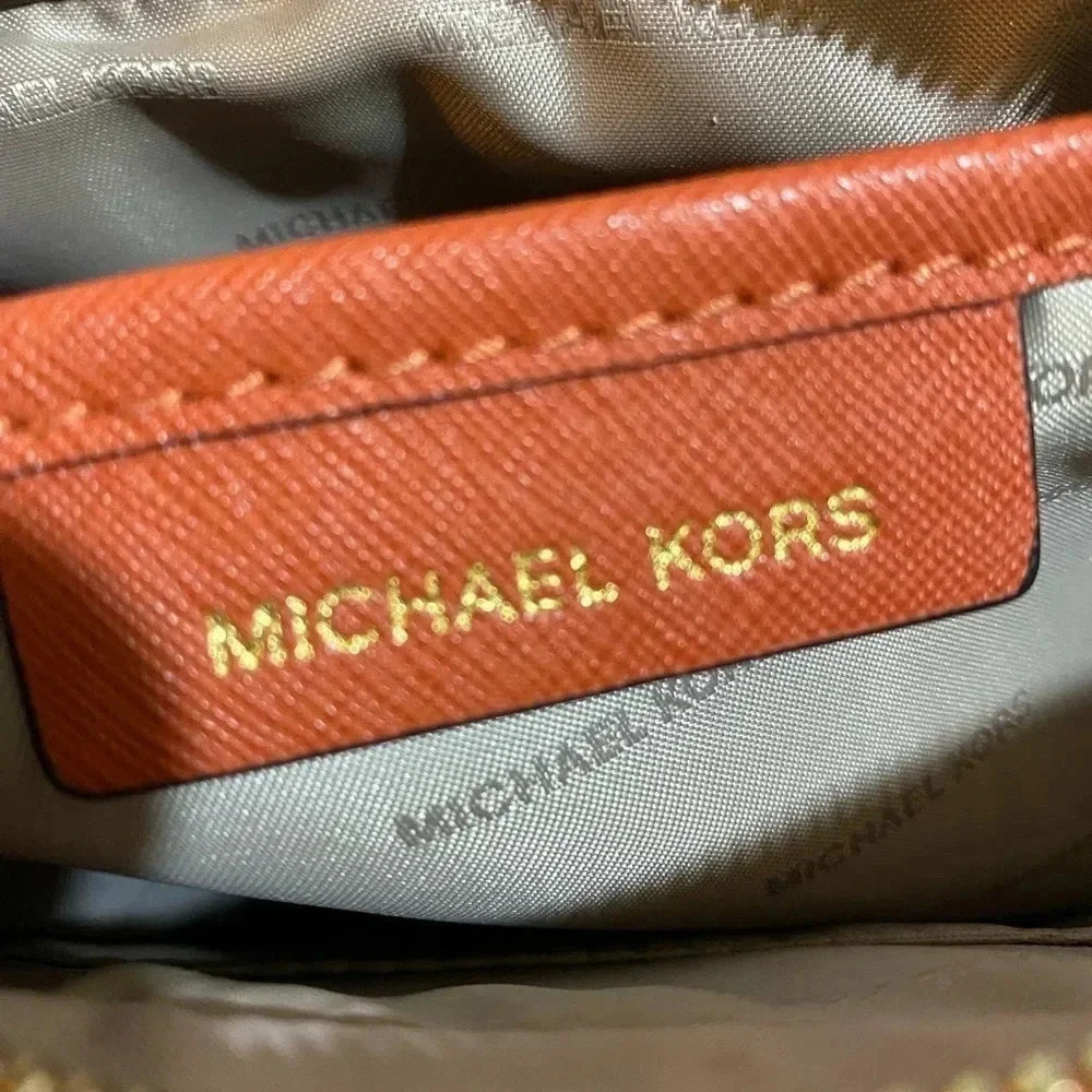 Michael kors orange saffiano leather crossbody handbag - Picture 12 of 15